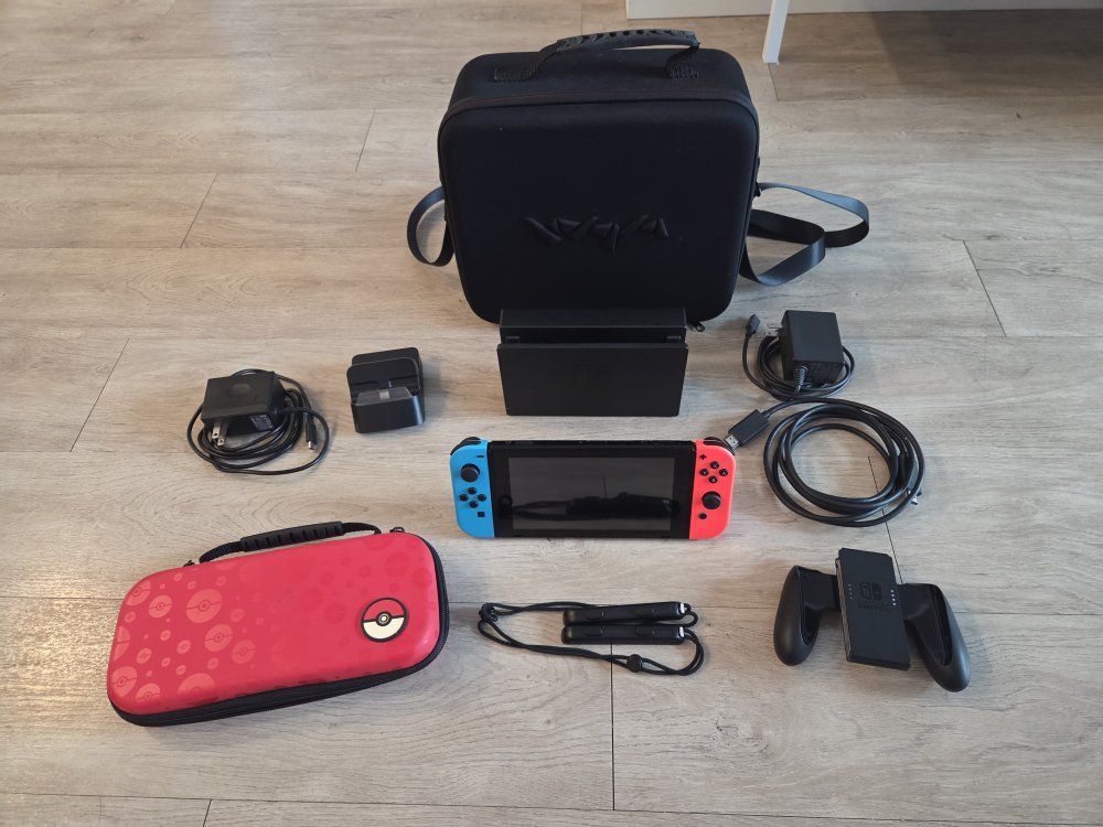 Nintendo Switch Console with Joy-Con Controllers, Docks, Accessories & Carrying Cases