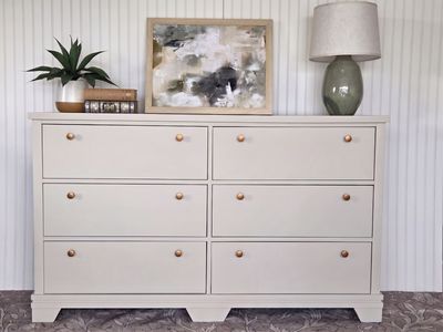 Beautiful Refinished 6-Drawer Dresser / Credenza (SW Minimalist)