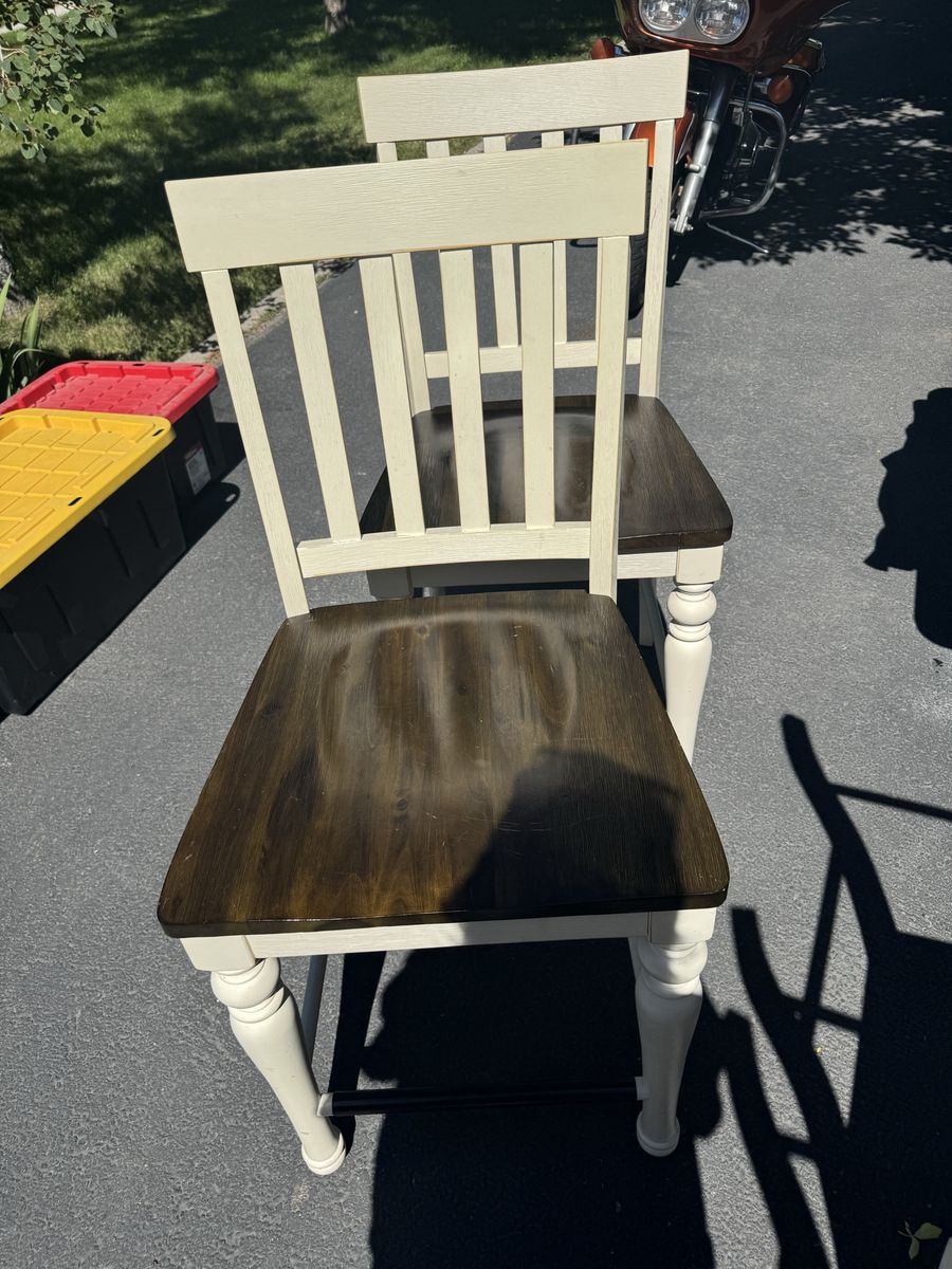 6 wooden dinner table chairs 24 inch high seat