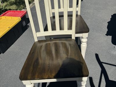 6 wooden dinner table chairs 24 inch high seat