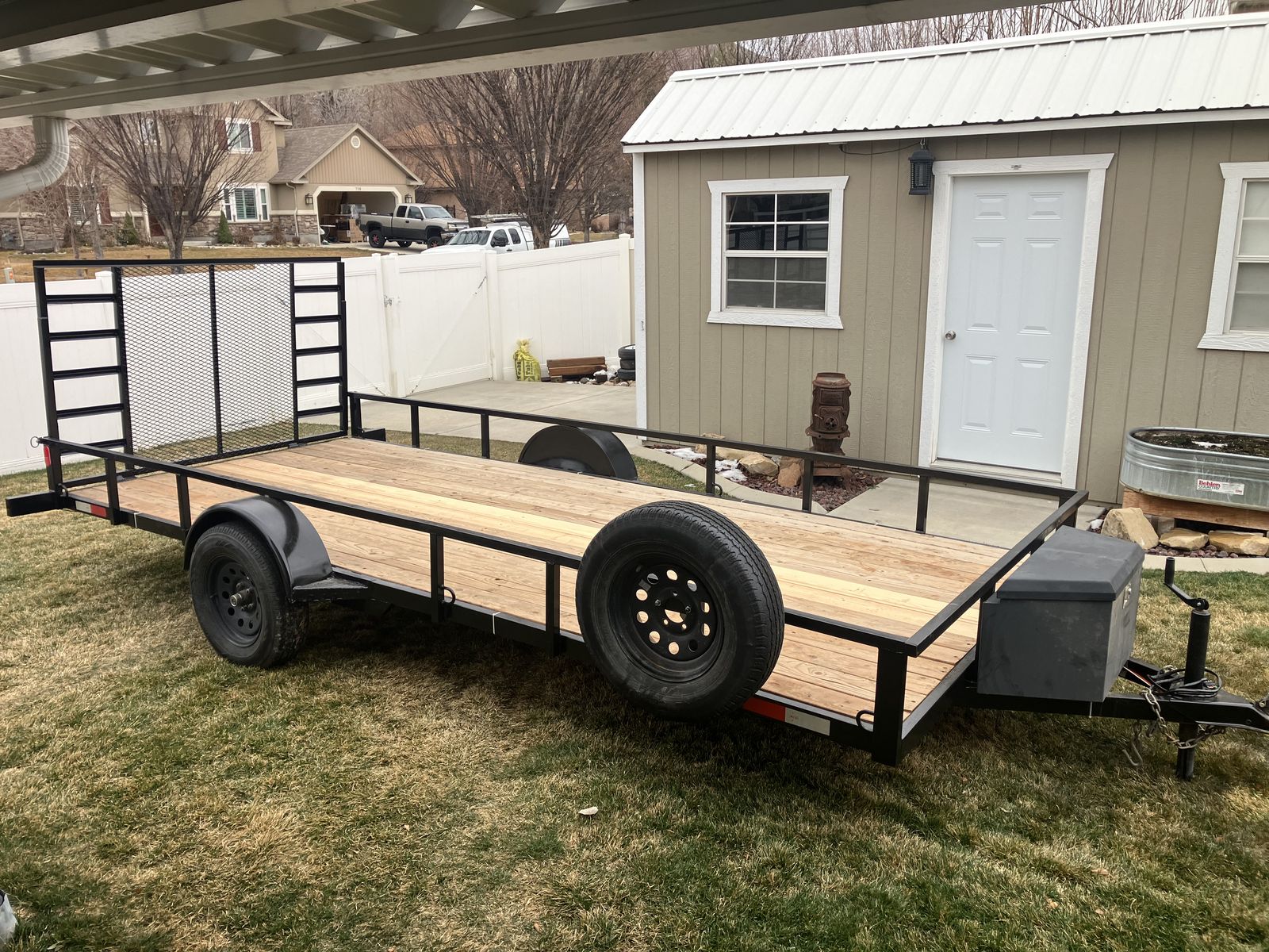 7x16 7 Sons Single Axle Utility Trailer