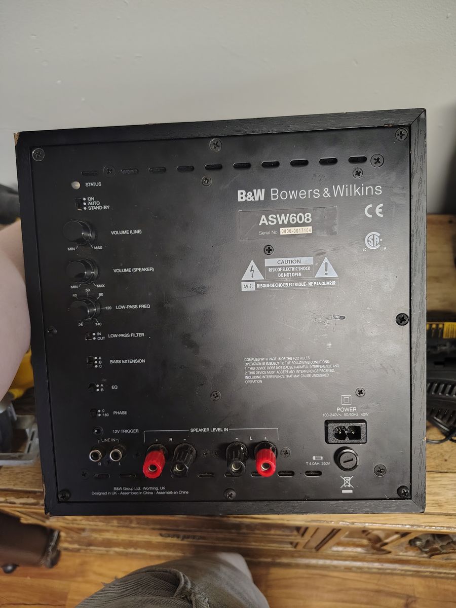 BOWERS & WILKINS B&W ASW 608 SUBWOOFER