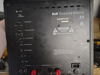 BOWERS & WILKINS B&W ASW 608 SUBWOOFER
