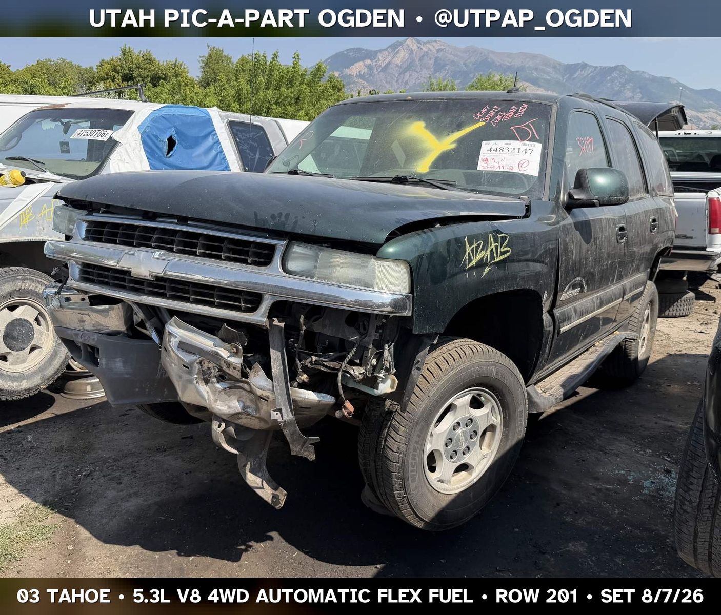 Just In! 2003 Chevrolet Tahoe GMT800 Parts - UTPAP Ogden