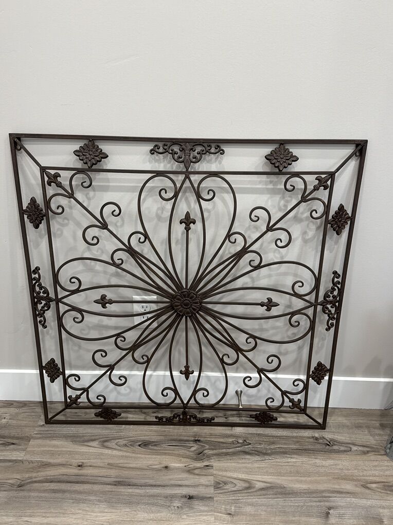 Wrought Iron Wall Plaque
