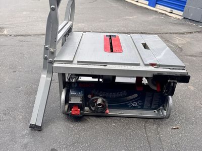 Table saw with stand