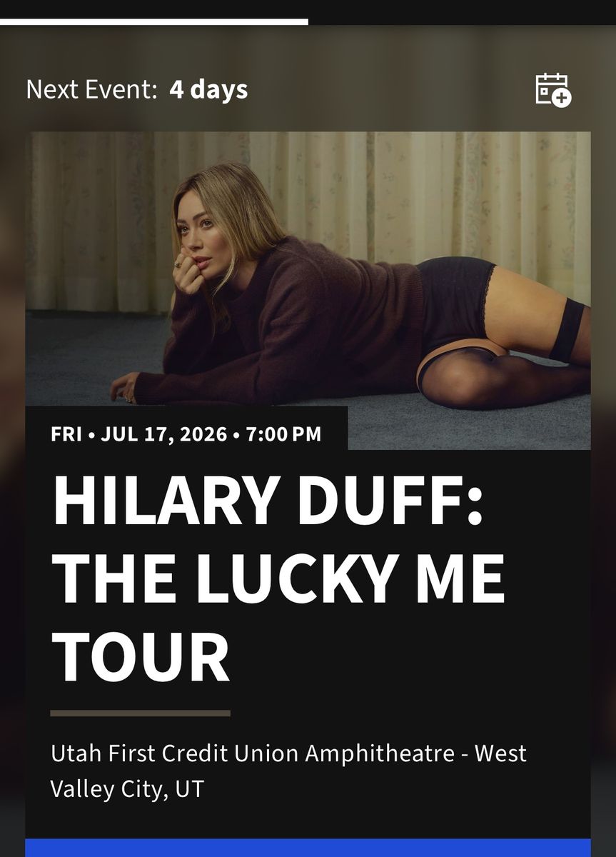 2 Hilary Duff lawn tickets