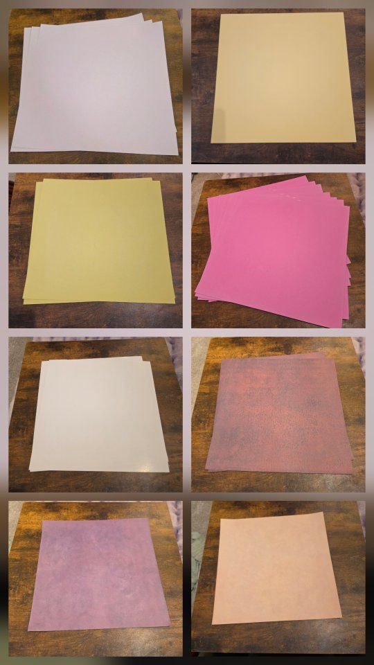 Assorted Scrapbooking Paper Lot - Solids, Patterns, Glitter - Crafting Supplies, junk journal supplies