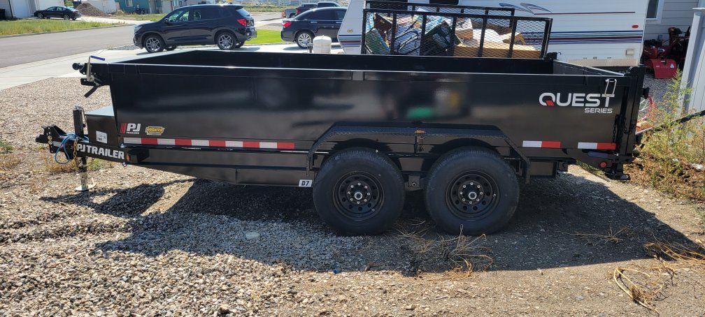 PJ Trailers Quest Series 7x14 Dump Trailer