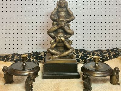 Awesome Decor with The 3 Monkeys Solid Brass