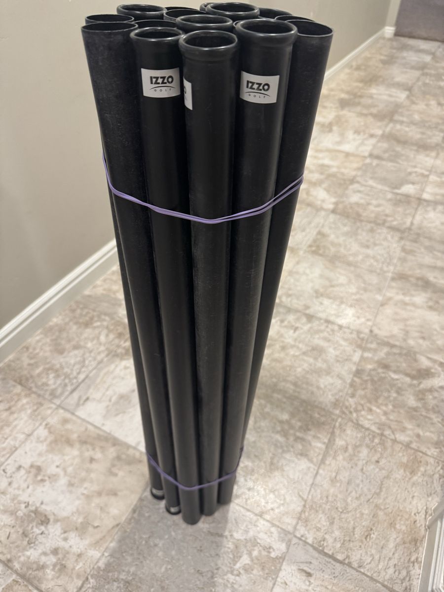 IZZO Golf Club Divider Tubes - Bundle of 16 Black Plastic Organizers