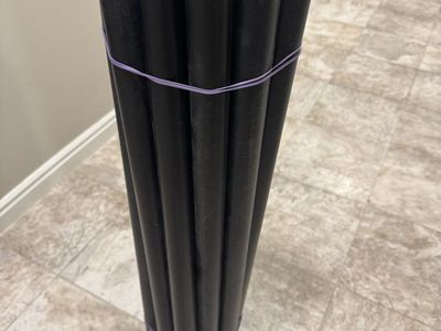 IZZO Golf Club Divider Tubes - Bundle of 16 Black Plastic Organizers