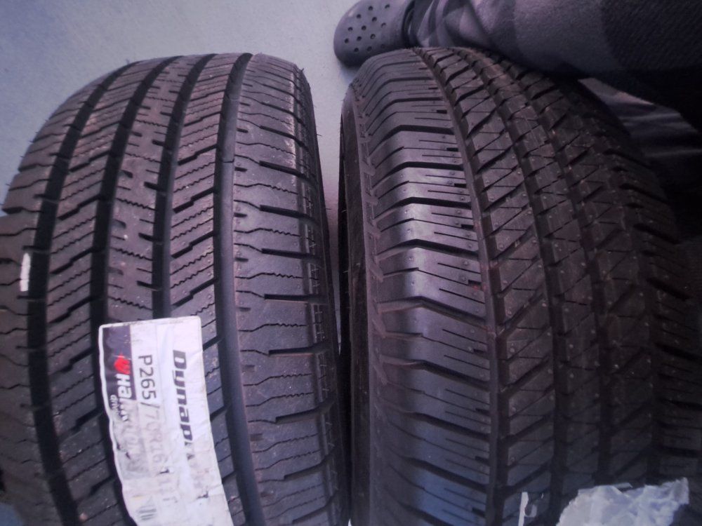 2. new.  P 265 70 17  Tires