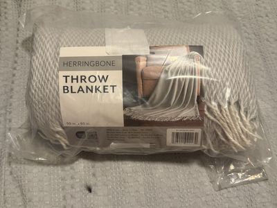 Herringbone Throw Blanket