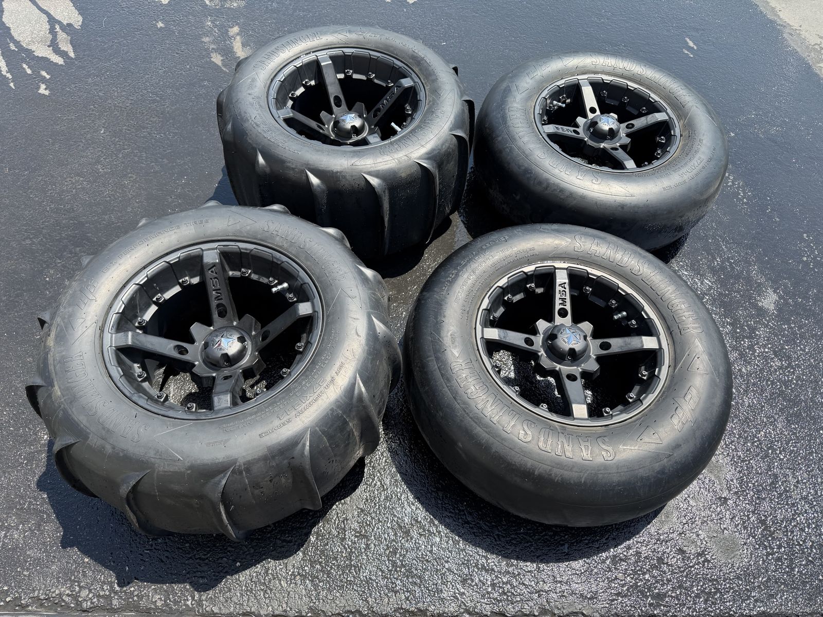 MSA 14” wheels, and 27” paddles