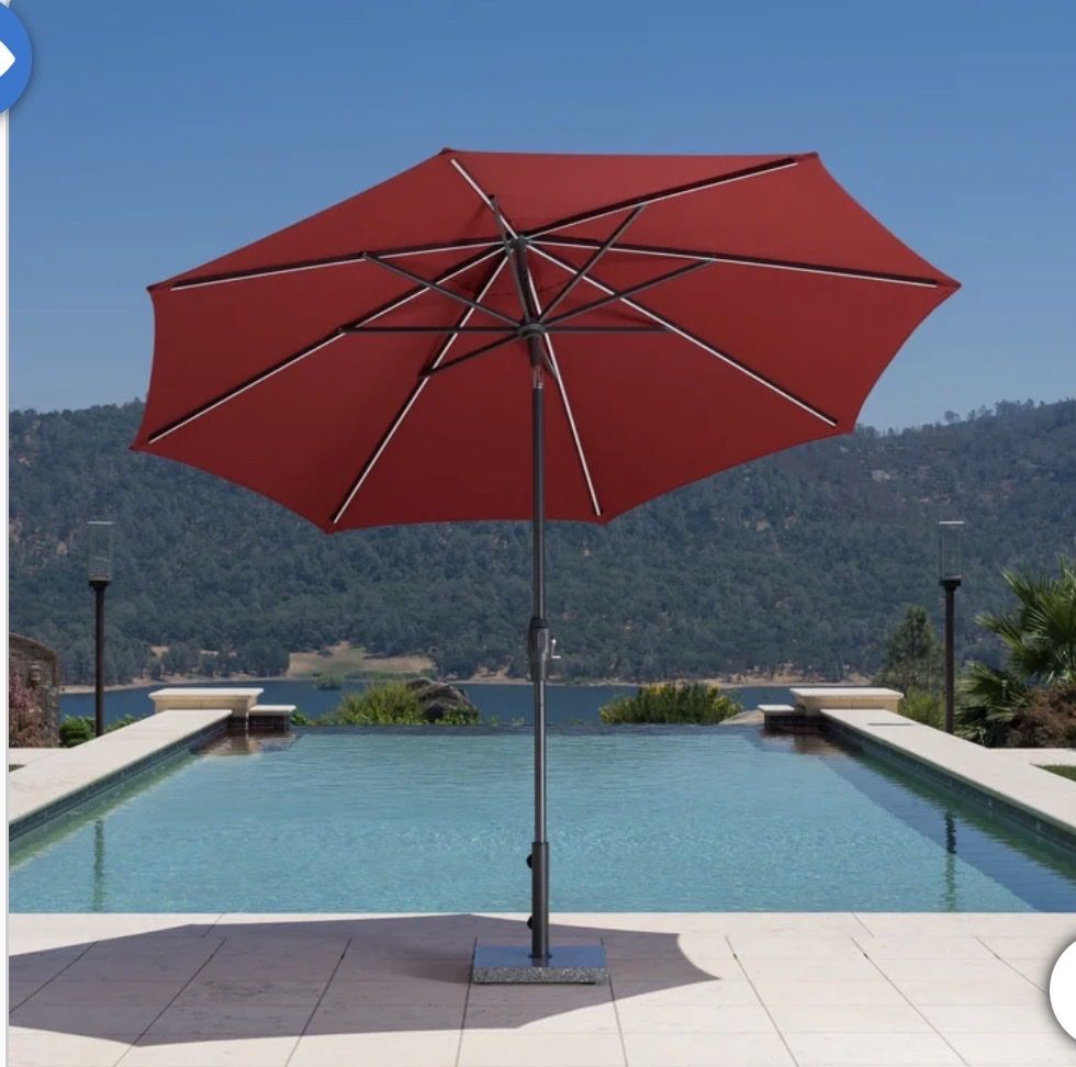 SUNVILLA 10’ LED Market Umbrella