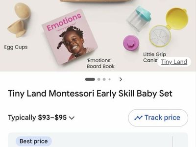 Tiny Land Montessori Play Box Early Skills Baby Set 7-12 Months Educational Toy