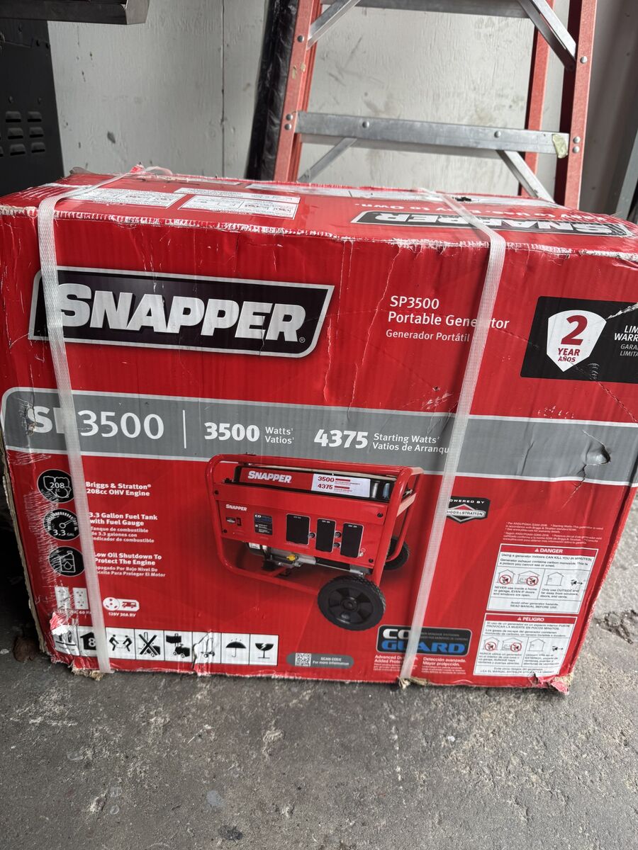 Snapper 4375 / 3500 -Watt Gasoline Single fuel Portable Generator