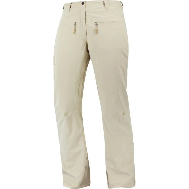 Salomon Brilliant Pant Womens Ski Pant (2024) - Plaza Taupe Size Medium