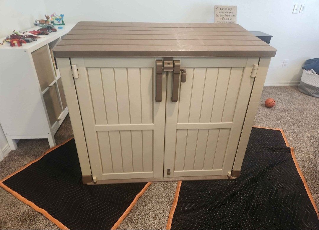Resin Outdoor Horizontal Storage Shed Deck Box