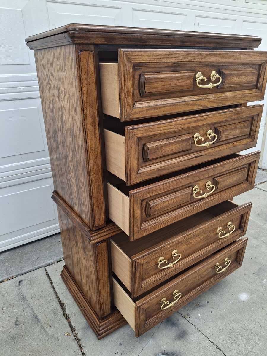 extra extra tall all wood dresser/jun