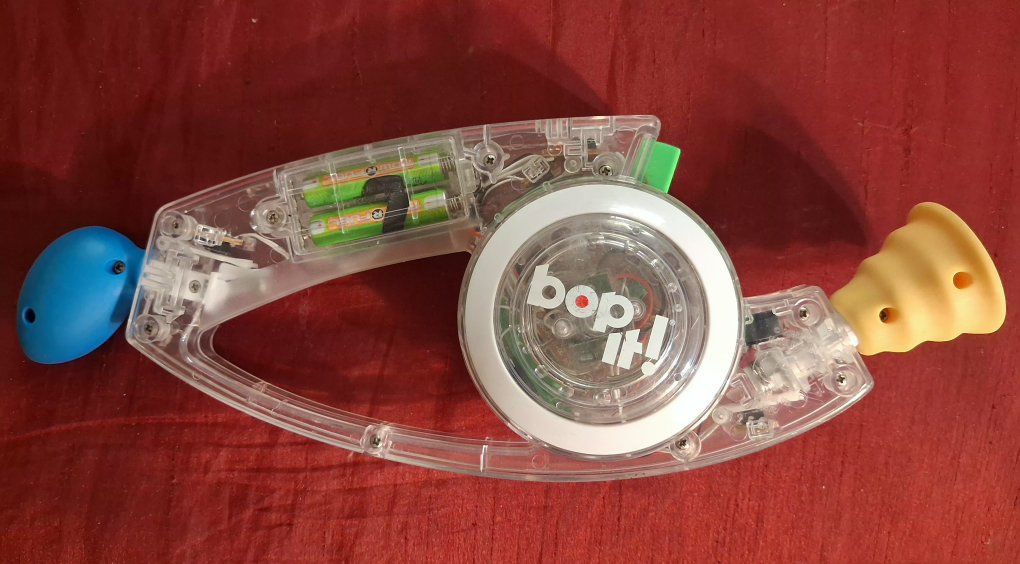 Vintage Hasbro Bop It! Clear Edition Interactive Electronic Game