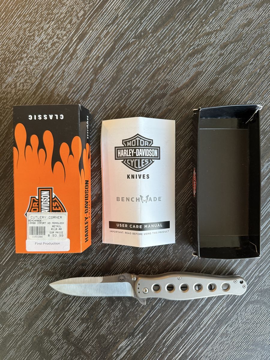 Harley-Davidson Benchmade 13900 First Production Folding Knife - #227/500 Made