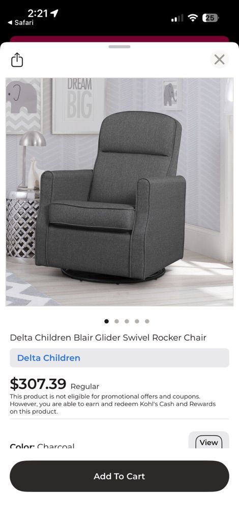 Delta Childrens Nursery Glider