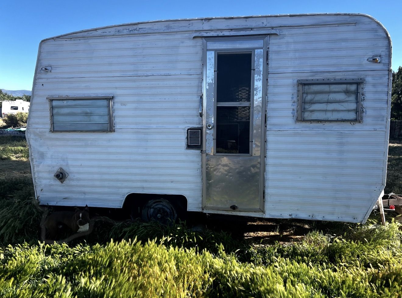 Deer camp vintage trailer