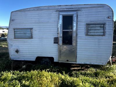 Deer camp vintage trailer