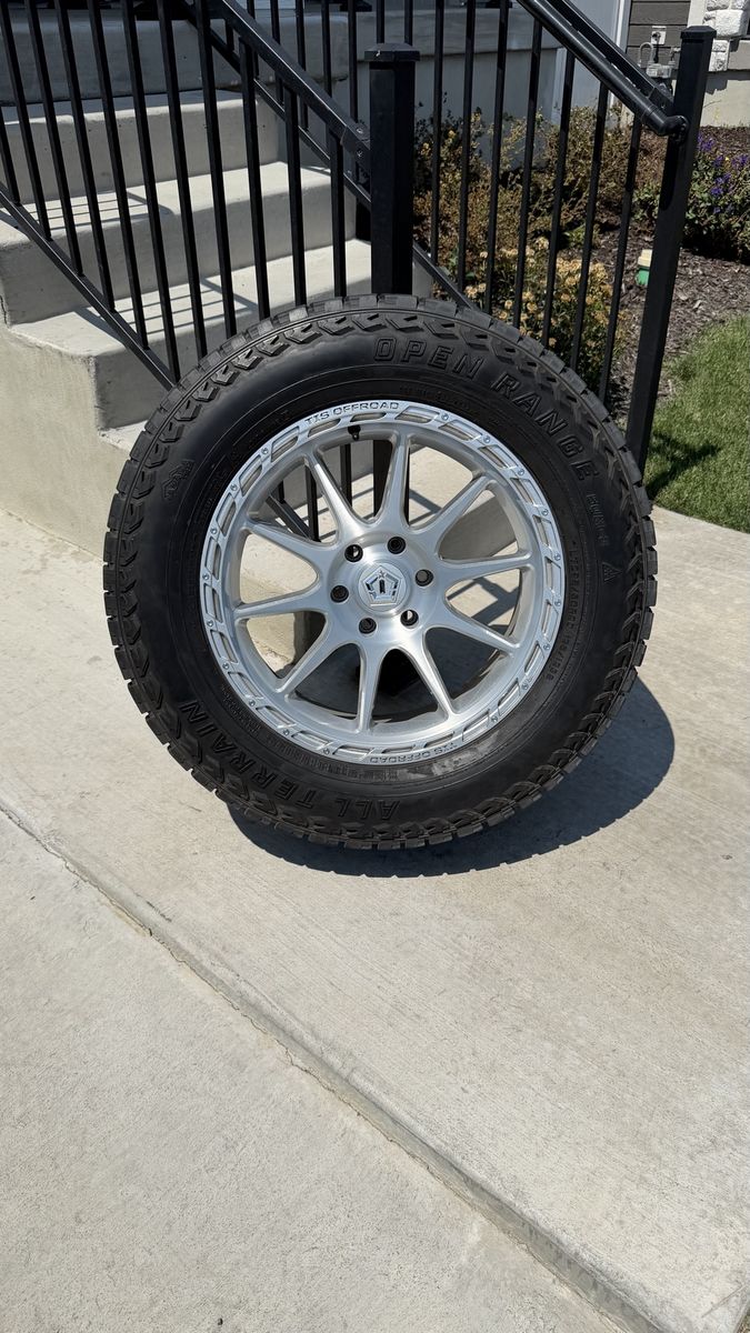 Ford F150 Rims and Tires 295/60R20 Open Range All Terrain