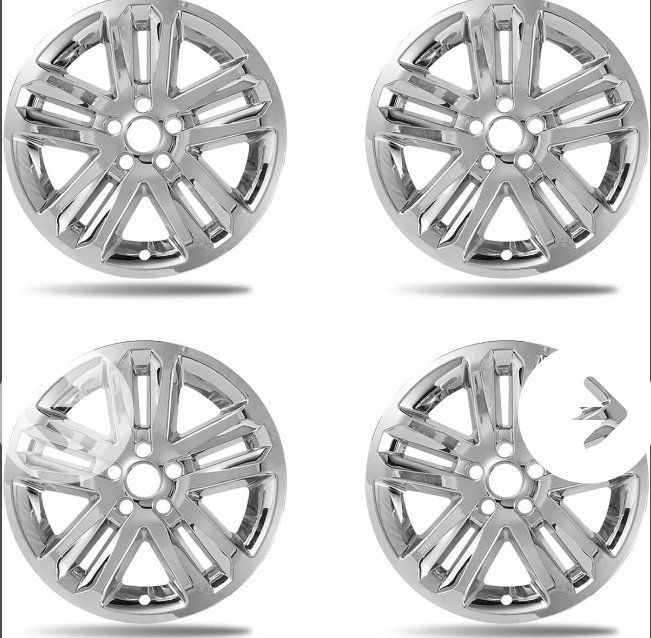 Set of 4 Chrome Wheel Covers for Ford Explorer 18-Inch Factory Wheels (NEW)