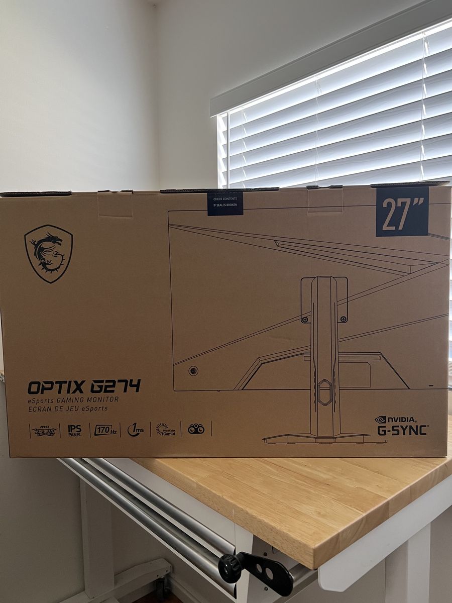 MSI G274, 27" Gaming Monitor, 1920 x 1080 (FHD)