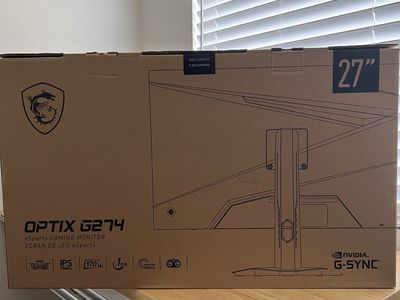 MSI G274, 27" Gaming Monitor, 1920 x 1080 (FHD)
