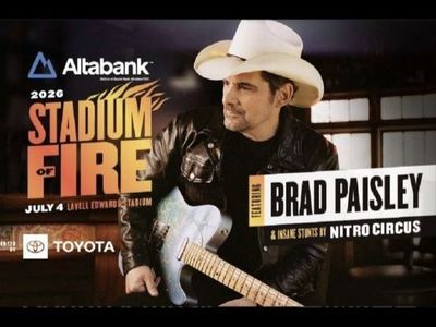 2 tickets Brad Paisley & Nitro Circus Concert Ticket - Stadium of Fire 2026 - Lavell Edwards Stadium