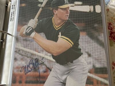 Mark McGwire Autograph Oakland A's 8x10 Photo Auto