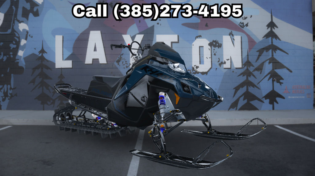 2026 Polaris® Patriot Boost RMK Khaos 155 Gloss Black / Blue Dusk