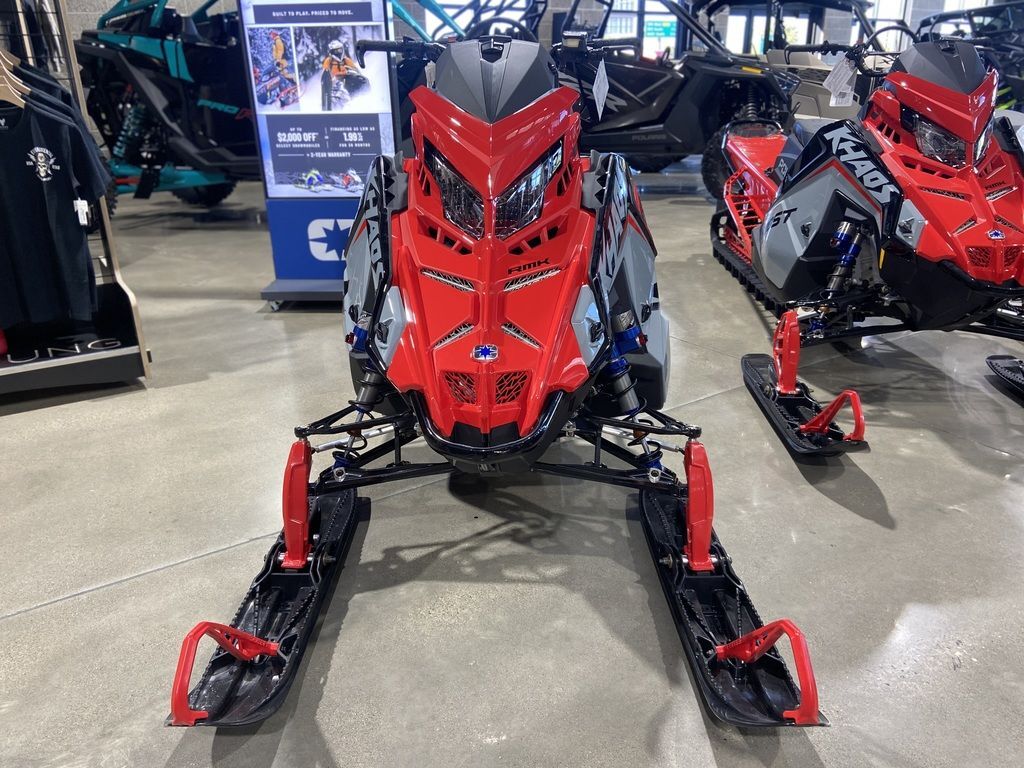 2025 Polaris® 9R RMK KHAOS 155 Storm Gray / Indy Red