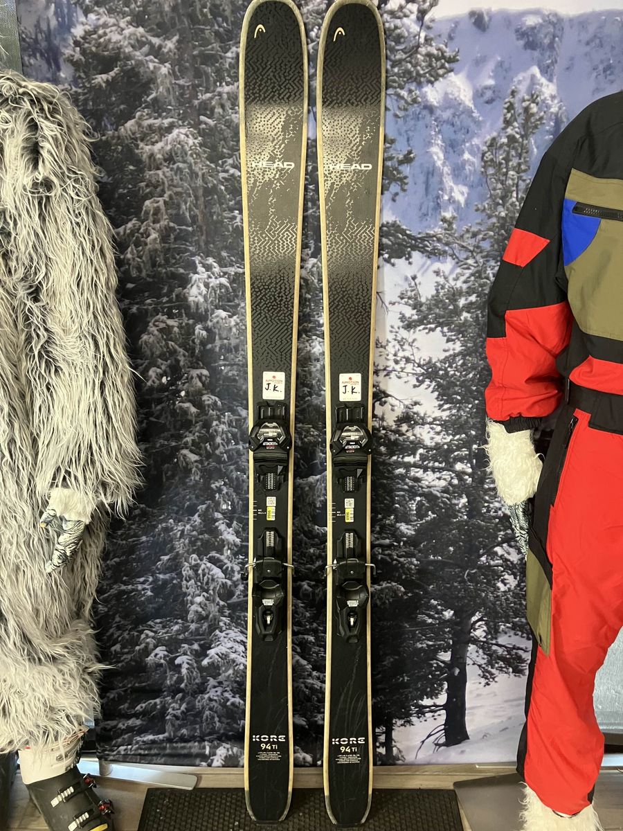 Used Head Kore 94 Ti 177cm Skis w/ Tyrolia Attack LYT 13 Bindings