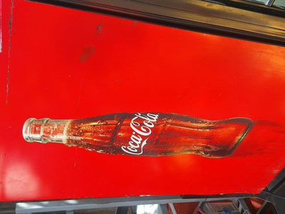 Coca-Cola mini fridge 3'×2'