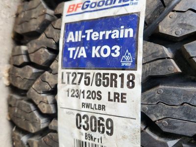 275/65r18 bfgoodrich all terrain Ko3