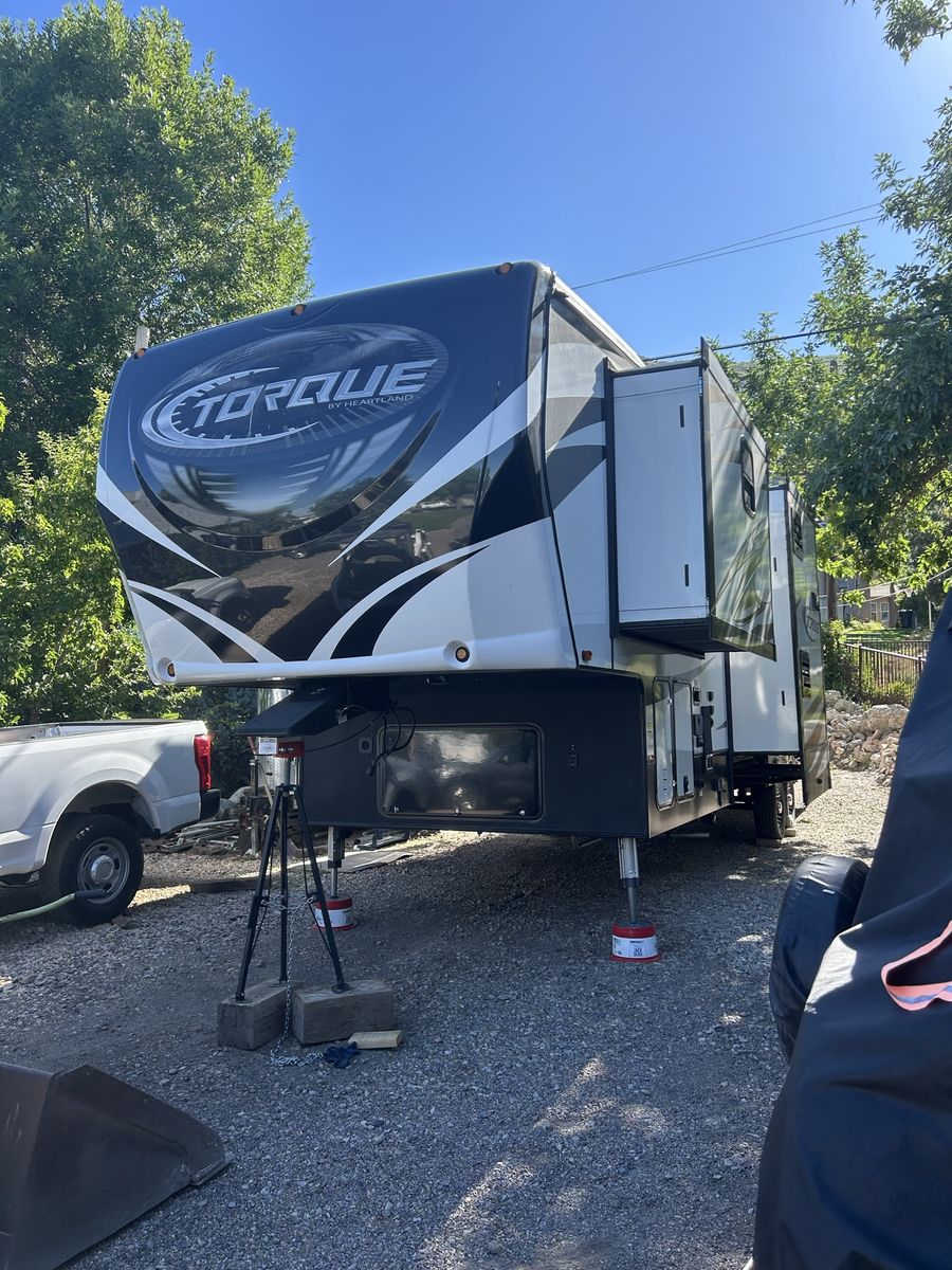 2017 Heartland Torque toy hauler with 12.5’ garage