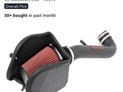 Rough Country Cold Air Intake 10479 for 18-24 Jeep Wrangler JL/Gladiator 3.6L
