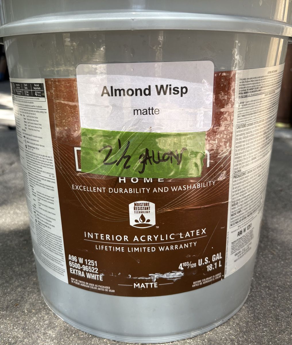 Sherwin-Willaims interior DURATION matte sheen. Warm neutral tone.