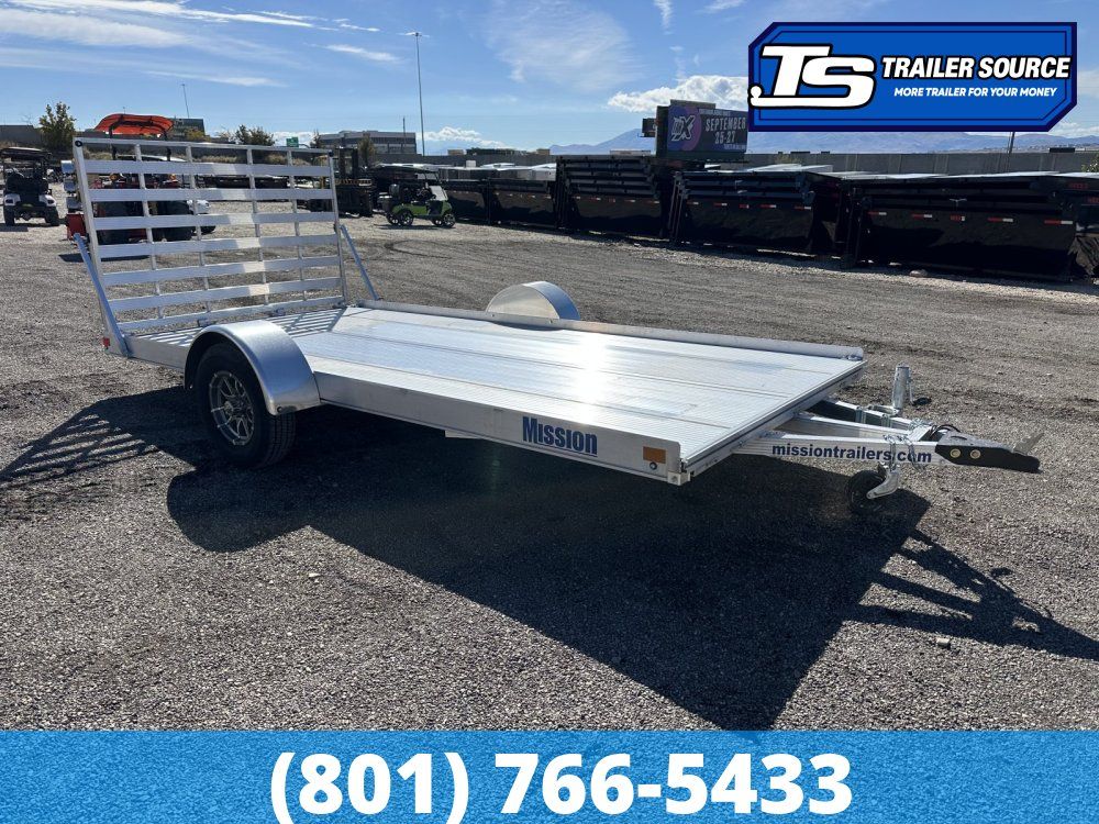 7x14 Alcom FlexHaul Aluminum Trailer -  Interior - 3.5K GVWR - Alloy Wheels