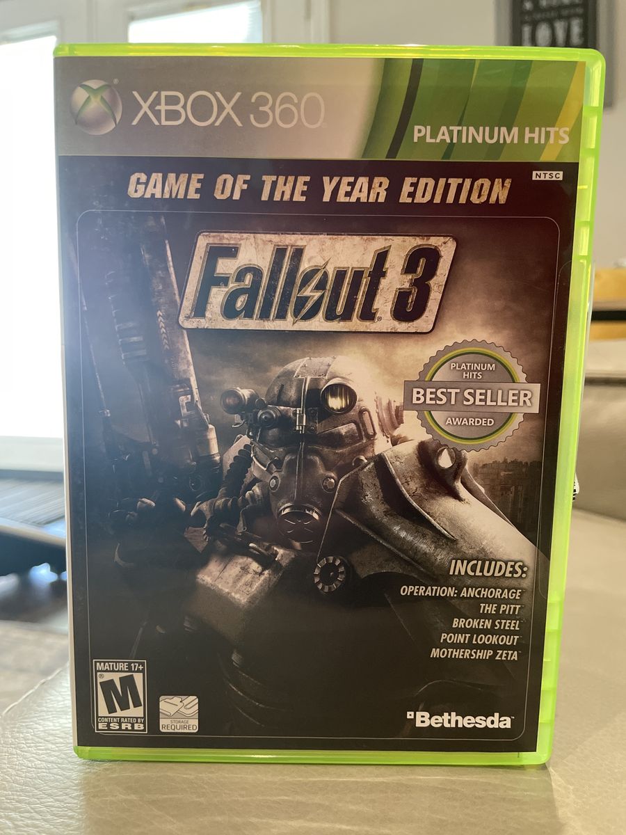 Fallout 3 Game of the yr Platinum Hits XBOX 360
