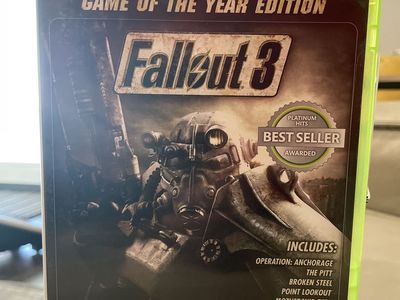 Fallout 3 Game of the yr Platinum Hits XBOX 360
