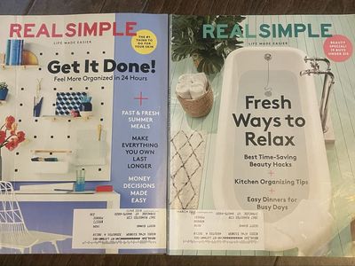 2 Real Simple Magazines from 2018