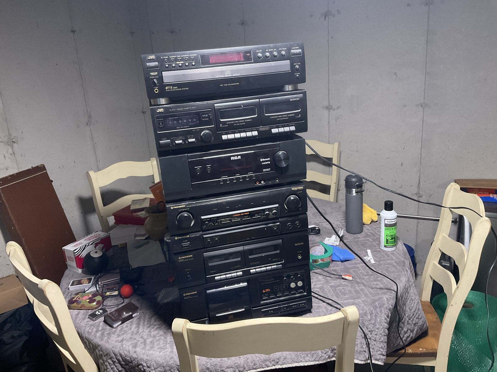 Receivers/Cassette/CD Combo (untested)