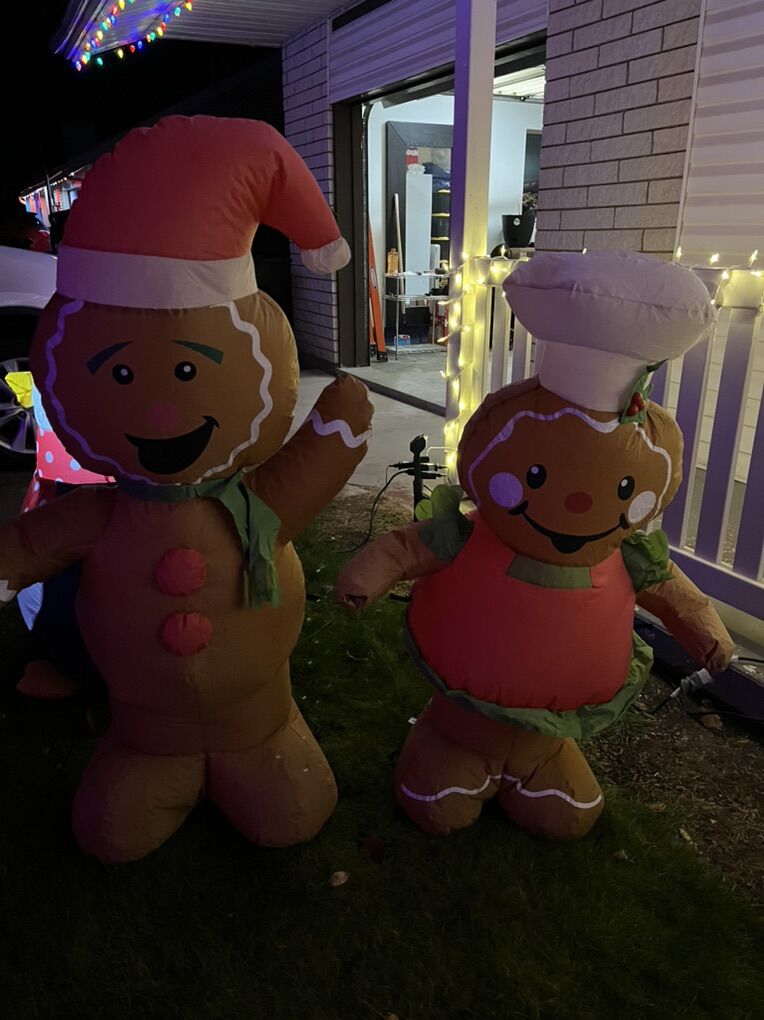 Inflatable Gingerbread Decorations